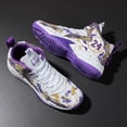 thumbnail image 5 of ChiVerve Youth Basketball Shoes - Breathable Athletic Sneakers for Boys Girls Teens | White Purple, 3 Kid, 5 of 6