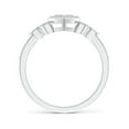 thumbnail image 2 of ANGARA Natural 0.11 Ct. Diamond Heart Promise Ring in 14K White Gold for Women (Ring Size: 6.5), 2 of 8