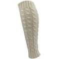 thumbnail image 4 of Leg Warmers for Women, 6 Pairs Knee High Cable Knit Warm Thermal Acrylic Winter Sleeve (Pack A), 4 of 6