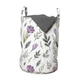 thumbnail image 1 of Watercolor Flowers Laundry Bag, Burgeoning Branches Natural Beauty Harvest Aromatherapy Spa, Hamper Basket with Handles Drawstring Closure for Laundromats, 13" x 19", Multicolor, by Ambesonne, 1 of 4