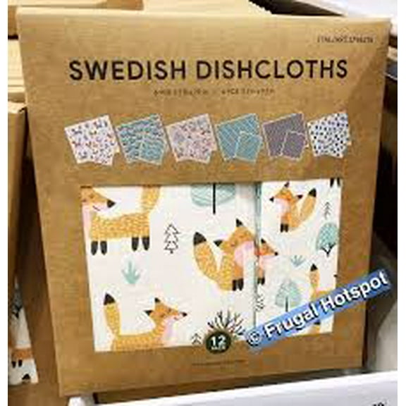 Swedish Dishcloths Reusable Assortment (12 Pack)