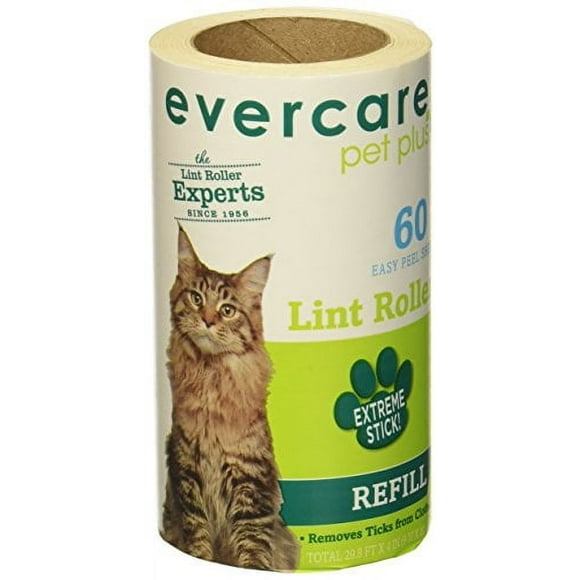 Evercare Pet Hair Lint Roller Refills 6PACK (30.1 ft x 4" ea)