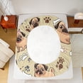 thumbnail image 5 of Feelyou Funny Dalmatian Teens Full Size Sheets, Kawaii Dog Pug Lover Bed Sheets, Cute Cartoon Animal Sheet Sets, Ultra Soft Bedroom Decor, 4pcs, 5 of 7