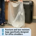 thumbnail image 6 of SKILCRAFT, NSN3994792, Low Density Shredder Bags, 50 / Box, Clear, 20 gal, 6 of 8
