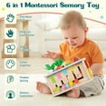 thumbnail image 2 of Caja de pañuelos Montessori de Toy Ancaixin, 6 en 1, más de 6 meses, con accesorios, 2 of 7