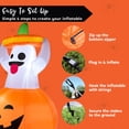 thumbnail image 4 of Joyfy 5 FT Halloween Inflatables Light up Pumpkin Ghosts Halloween Inflatables Outdoor Decorations,Blow up Halloween Yard Decorations, 4 of 9
