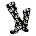 thumbnail image 4 of Kids Sports Socks Six Seven 6 7 Graphic Print Crew Socks, 4 of 4