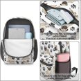 thumbnail image 4 of Pug and Dog Paw Print 17" School Backpacks for Teens,Waterproof Oxford Fabric,S-Shape Padded Straps for School,Travel,Hiking,Camping, 4 of 6