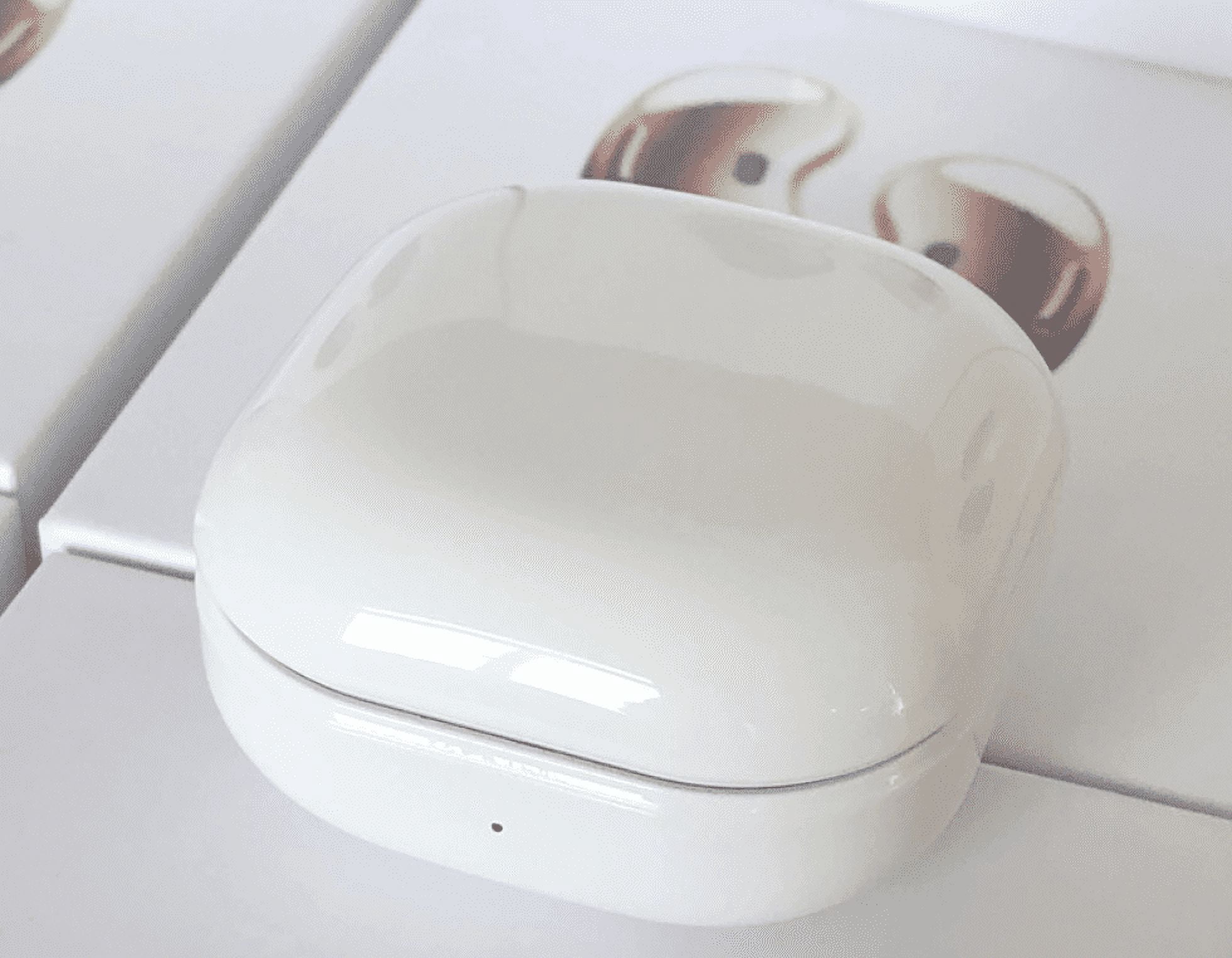 Black/White Wireless Earbuds Bluetooth In-Ear True Cordless with Hands-Free Call Microphone, 4 Long Playtime; Includes Compact Charging Case, White