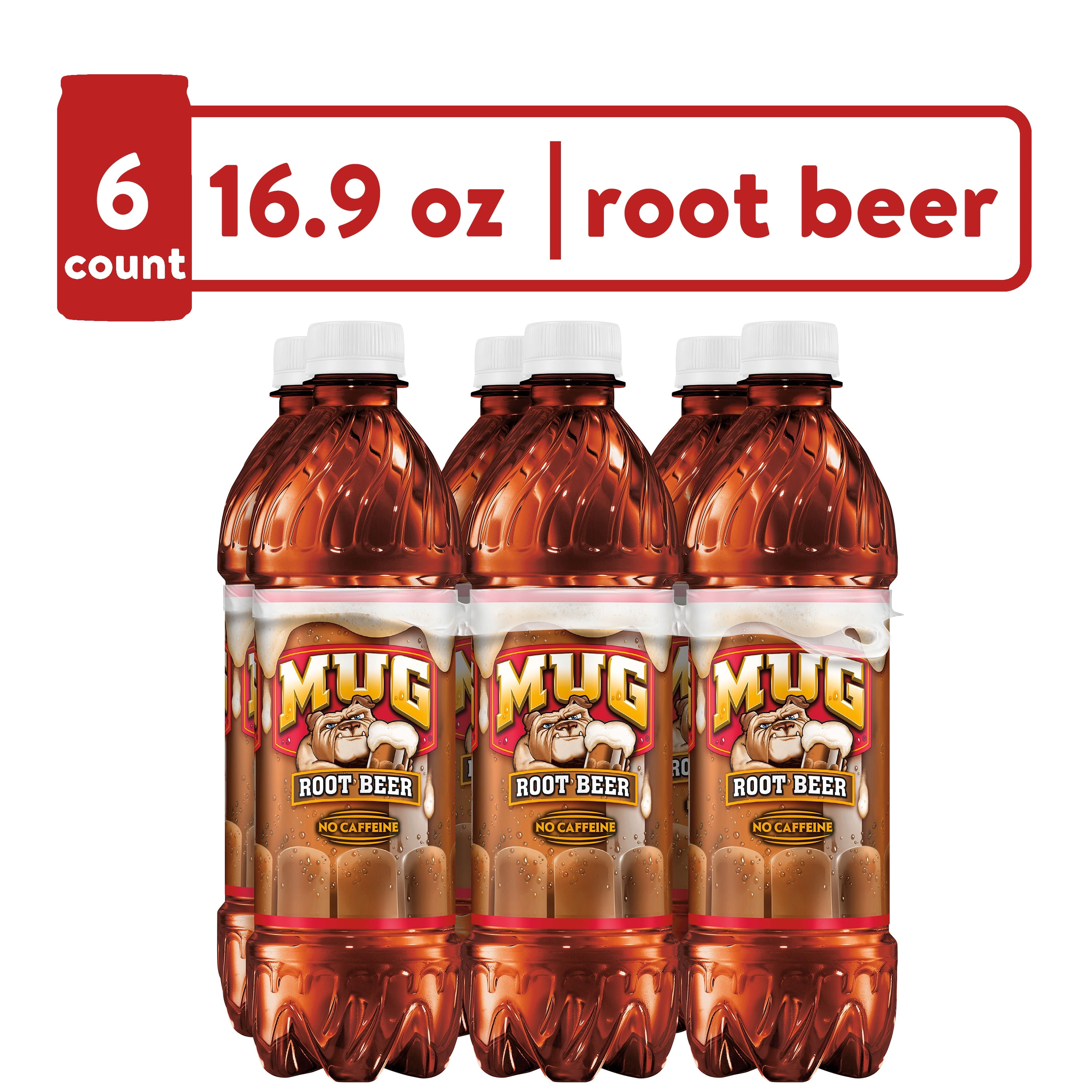 Mug Root Beer, Caffeine Free, Bold &amp; Bubbly Soda Pop, 2 Liter 