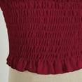 thumbnail image 4 of Camiseta blanca para mujer,Blusa campesina renacentista, blusa de manga trompeta con hombros descubiertos, blusa de moda de poliéster, estilo bohemio para uso diario, sopatenor, 4 of 4