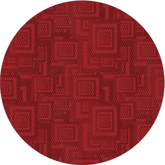 Ahgly Tapis d'Intérieur Lavable en Machine Carré Rouge Tomate, 3 Pieds Carré