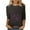 Black, variant on 3/4 Sleeve T Shirts for Women Trendy Sequin Print Going Out Tops Comfy Round Neck Loose Tunics Sparkly Holiday Party Blouse Black 3XL