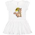 thumbnail image 3 of Inktastic Cute Chipmunk with Sunflower Girls Toddler Dress, 3 of 5