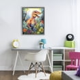 thumbnail image 2 of Stupell Industries Dinosaur Leafy Green Jungle Gray Framed Floater Canvas Wall Art, design by Creative Studio, 21 x 17, 2 of 9