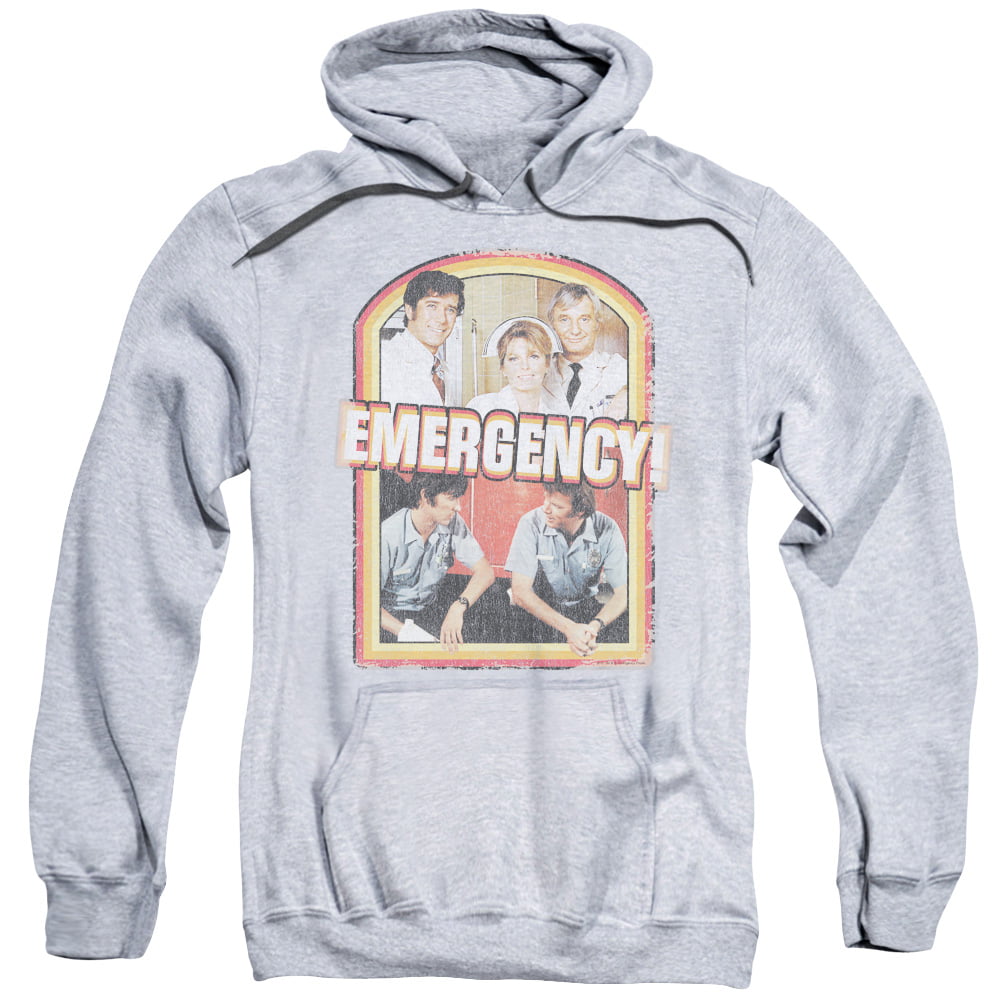 Emergency TV Show NBC Retro Cast Adult Pull-Over Hoodie 