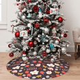 thumbnail image 5 of KLL 30" Christmas Tree Skirt To The Best Mom Xmas Tree Skirts Mat for New Year Xmas Holiday Party Indoor Outdoor Home Decoration, 5 of 7