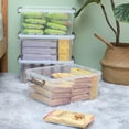 thumbnail image 2 of 6 Pack 17 QT  Plastic Storage Bins with Lids for Garage, Closet, Kitchen - Stackable &, 2 of 5