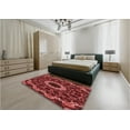 thumbnail image 4 of Ahgly Company Indoor Square Patterned Grapefruit Red Area Rugs, 6' Square, 4 of 6