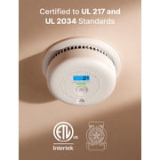 X-Sense Smoke and Carbon Monoxide Detector Combo, 10-Year Sensor with Digital Display, Standalone Alarm, Certified to Latest UL Standards, 5 PACK, SC01