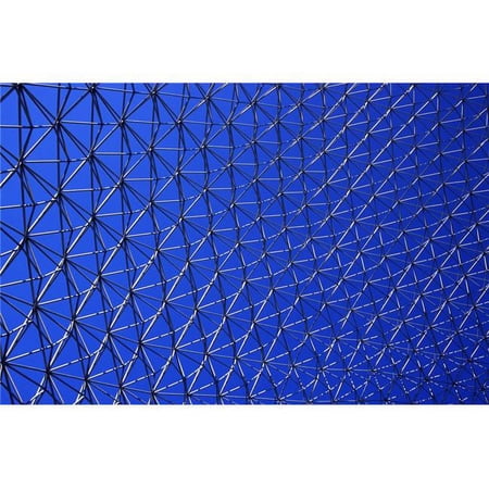 Metal Mesh Against A Blue Sky Bluesky Poster Print by David Chapman - 17 x 11