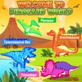 thumbnail image 2 of Juego de azulejos magnéticos Coodoo Dinosaur World con lava para niños a partir de 3 años, 2 of 6