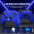 thumbnail image 2 of Powtree 1 Pack Wireless Controller for Xbox One, Xbox One X/S, Xbox Series X/S, Windows PC Gamepad with Audio Jack/Turbo/Macro/Motion Control & Dual Shock - Xbox One Controller (Blue), 2 of 9