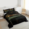 thumbnail image 3 of Feelyou 3D Leopard Cheetah Full Size Comforter Sets, Retro Western Fashion Bedding Comforter Set, Kawaii Jungle Animal Reversible Bedding Sets, Ultra Soft Bedroom Decor, 3 Pieces, 3 of 8