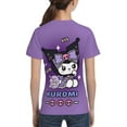 thumbnail image 5 of Sanrio Kuromi Kids T-Shirt 3d Printed Graphic T-Shirts Boys And Girls Short Sleeve Shirts For Youth Kids X-Small, 5 of 6