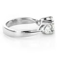 thumbnail image 2 of Luxurman Ladies Platinum Three Stone Round and Pear Natural Diamond Engagement Ring (Size 4.5), 2 of 3