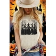 thumbnail image 2 of Halloween Shirt for Women Funny Novelty Horror Movie Graphic Halloween Holiday Tshirt Short Sleeve Horror Squad Tshirt, 2 of 5