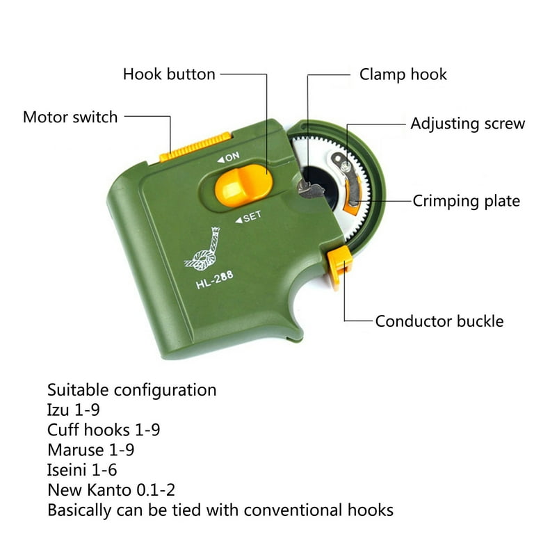 Portable Electric Automatic Fishing Hook Tier Machine Tying Device