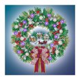 thumbnail image 2 of Cuadros Decorativos Juego de diamantes de imitación especial parcial de corona de Navidad pintada con diamantes DIY 5D Ehuebsd embutido en tela, 2 of 9