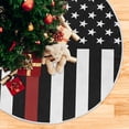 thumbnail image 5 of FMSHPON American Flag Tree Skirt Independence Day Xmas Christmas Tree Skirt Stand Mat for Holiday Party Decoration Indoor Outdoor 36 inches, 5 of 6
