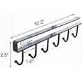 thumbnail image 4 of 2-Shelf Hanging Organizer with Fixed Sticker, Black & White, 2 Count, 2 Pack, 4 of 6
