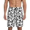 thumbnail image 3 of Lsque Cute Panda Mens Sleep Pajama Shorts,Short Pajama Pants, Cotton Ultra-Soft Knit-Small, 3 of 9