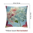 thumbnail image 4 of BANET Throw Pillow Covers,Pink Bouquet Decorative Pillow Covers Digital Printing Blended Fabric for Couch Sofa Bed Invisible Zipper 18x18in, 4 of 7