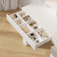 thumbnail image 5 of Arched Makeup Vanity Desk Set,Modern Dressing Table with Storge,Bedroom Vanity Makeup Table with LED Lights and Vanity Stool for Women/Girls Gift, 5 of 7