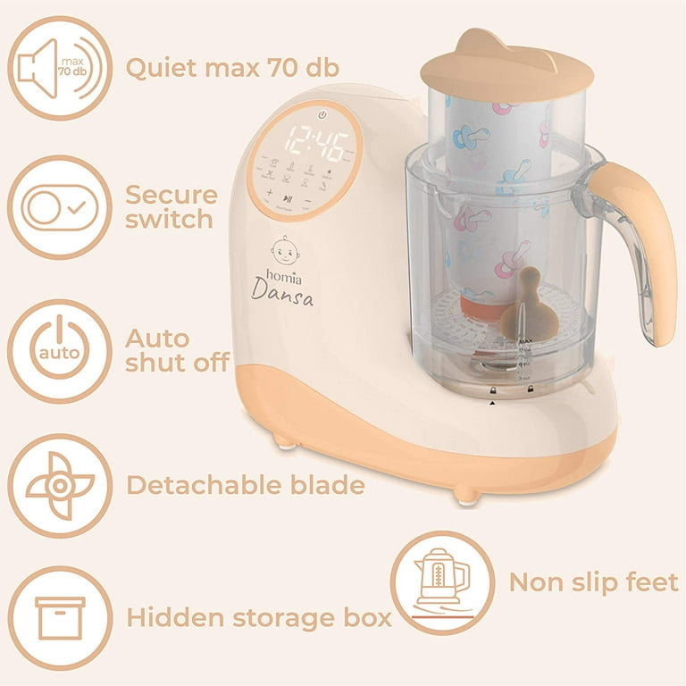 Baby Food Maker Chopper Grinder - Mills and Steamer 8 in 1 Processor for  Toddlers - Steam, Blend, Chop, Disinfect, Clean, 20 Oz Tritan Stirring Cup