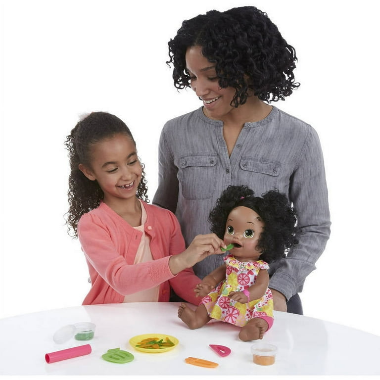 Baby Alive Super Snacks Snackin Sara Doll Black Hair