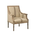 thumbnail image 2 of JOFRAN INC Rubberwood Plywood Upholstery Stripes Armchair, Tan, 2 of 2