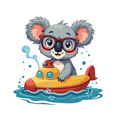 thumbnail image 6 of cartoon Koala Stickers Stickers, Waterproof Koala Stickers Sticker for Water Bottle Laptop Phone Cases Planner Skateboard Luggage Helmet Party Favor Decor, Ideal for Adults Teens Teacher Rewards, 6 of 9