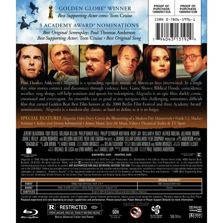 New Line Home Video - Magnolia Drama Movie on Blu-ray - Walmart.com