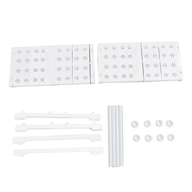 Estantería extensible para armario, estantería de almacenamiento ajustable, ancho 48 cm, altura 32 cm, largo 37-48 cm.