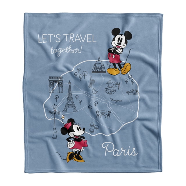 Set Frazada y almohada Disney Mickey Together 127 x 152 cm azul
