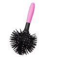 thumbnail image 3 of 3d Bomb Curl Hair Brush Ball Styling Spherical Massage Comb Detangling Heat1pcs-pink, 3 of 4