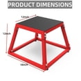 thumbnail image 2 of Plyometric Jump Box, Plyometric Platform and Jumping Agility Box, Fitness Exercise Step Up Box with Anti-Slip Surface for Home Gym Training, Conditioning Strength Training, 2 of 6