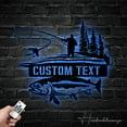 thumbnail image 3 of Handmadetneonsign Custom Fishing Metal Wall Art LED Light - Personalized Fisher Name Led Sign Home Decor, 3 of 5