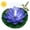 Blue, variant on Solar Fountain, Solar Power Pump Water Lily Bird Bath Fountain with 6 Different Water Style Sprayers,Artificial Floating Lotus Flowers Pumps for Fish Pond Garden Patio Aquarium and Outdoor Pool Decor
