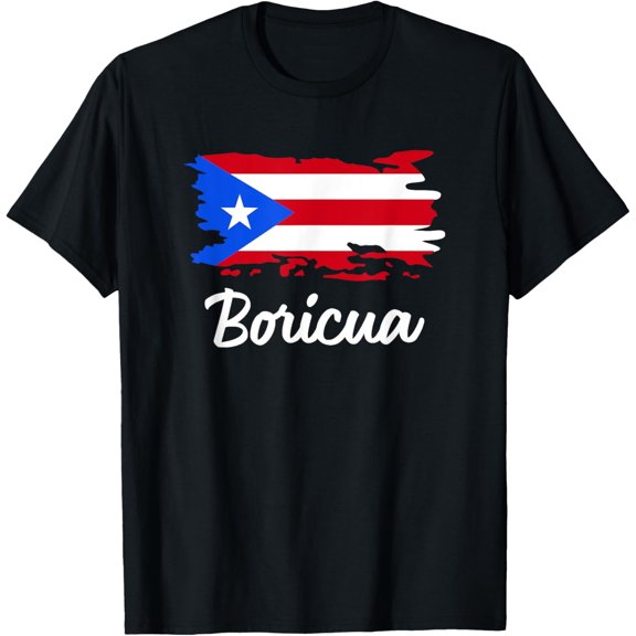 Puerto Rico Boricua Vintage Puerto Rican Flag T-Shirtmen and women can wear, black, white, gifts.S,M,L,XL,2XL,3XL,2094XL